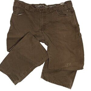 Dickies Men's sz 36X29 (Tag 36X30) Straight Leg Brown Carpenter Jeans DISTRESSED